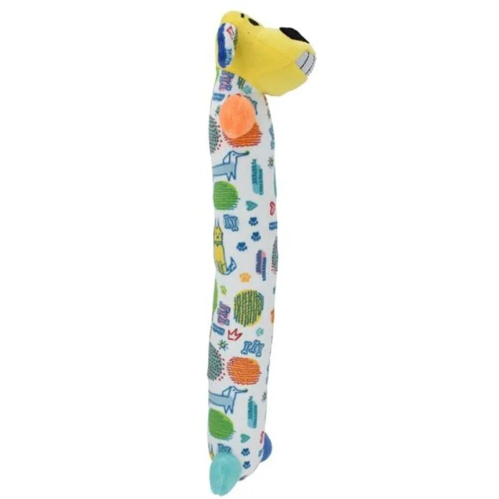 Multipet Plush Smiling Dog Toy, Medium Size, Squeaker
